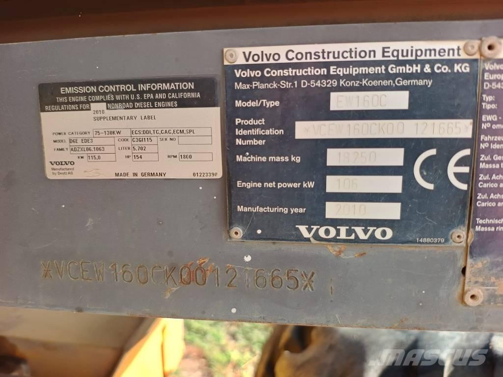 Volvo EW 160 C Wheeled Excavators