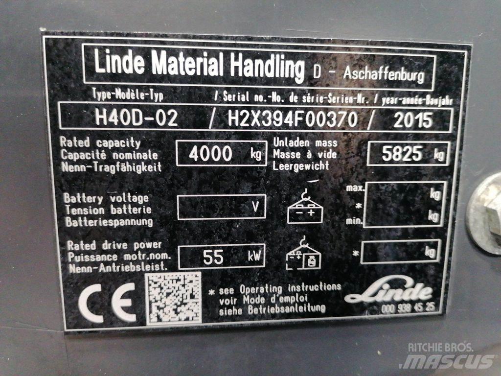 Linde H40D-02 Diesel Forklifts