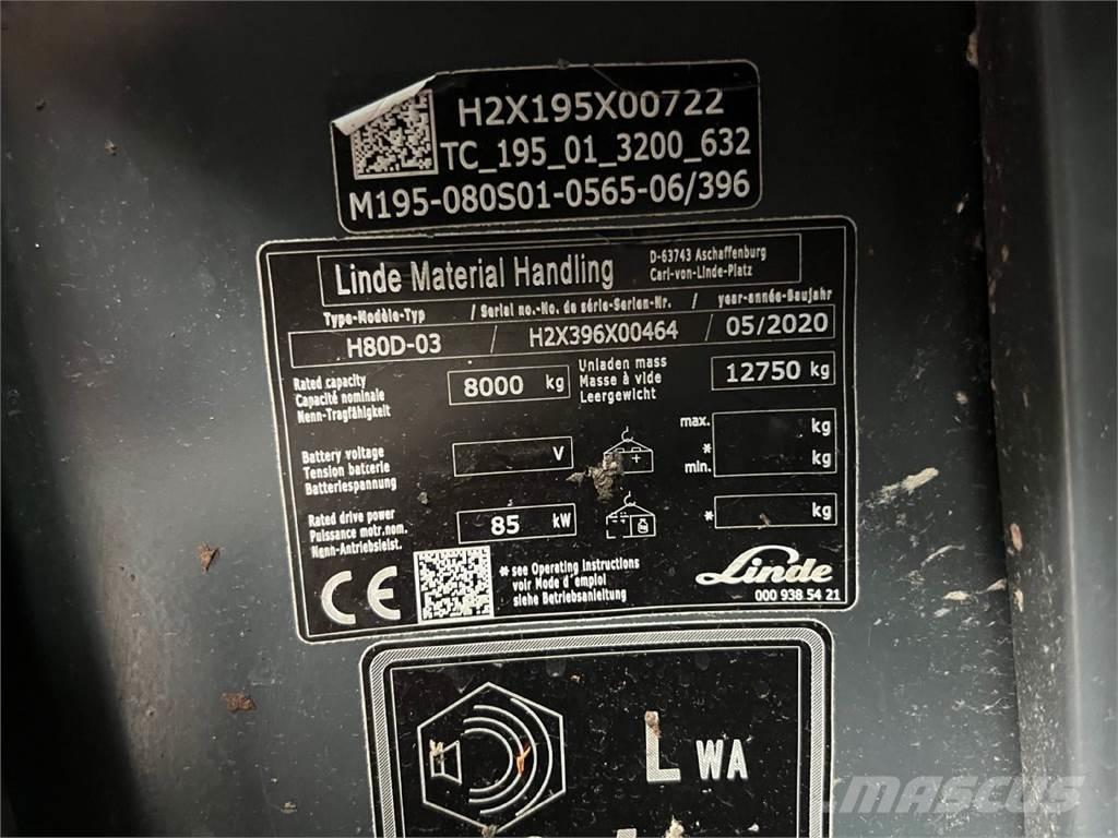 Linde H80D-03 Diesel Forklifts