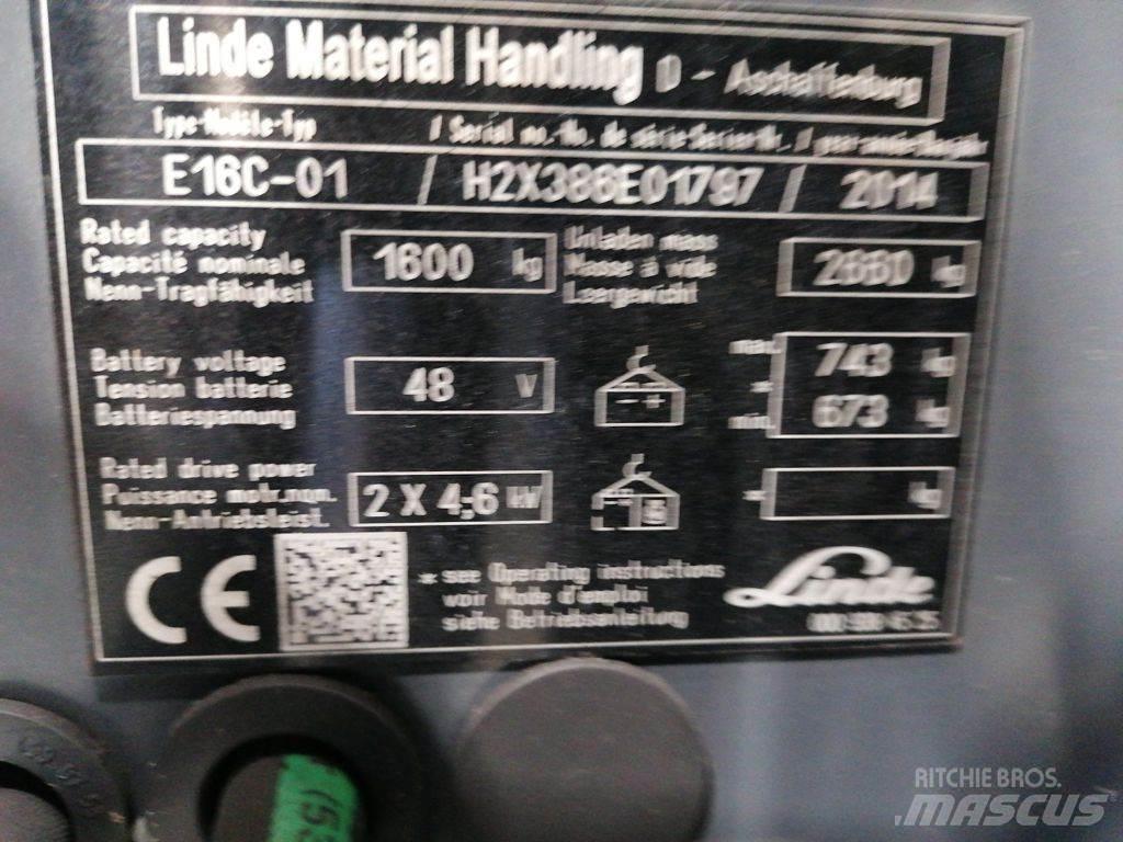 Linde E16C-01 Electric Forklifts