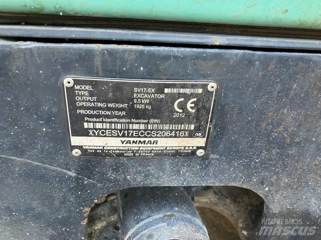 Yanmar SV 17 EX Mini Excavators <7t (Mini Diggers)