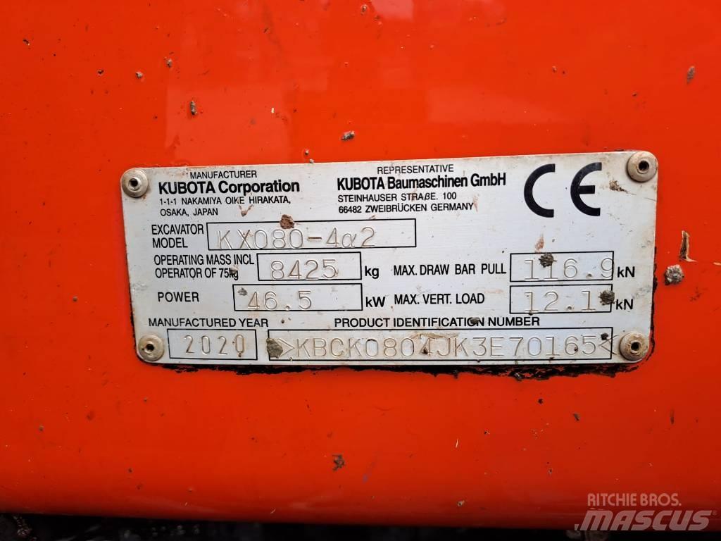 Kubota KX 080-4 Mini excavators  7t - 12t