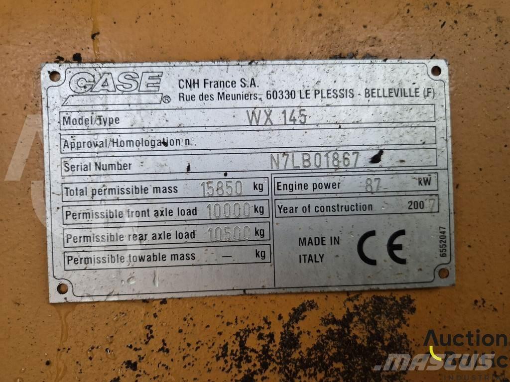 CASE WX 145 Wheeled Excavators