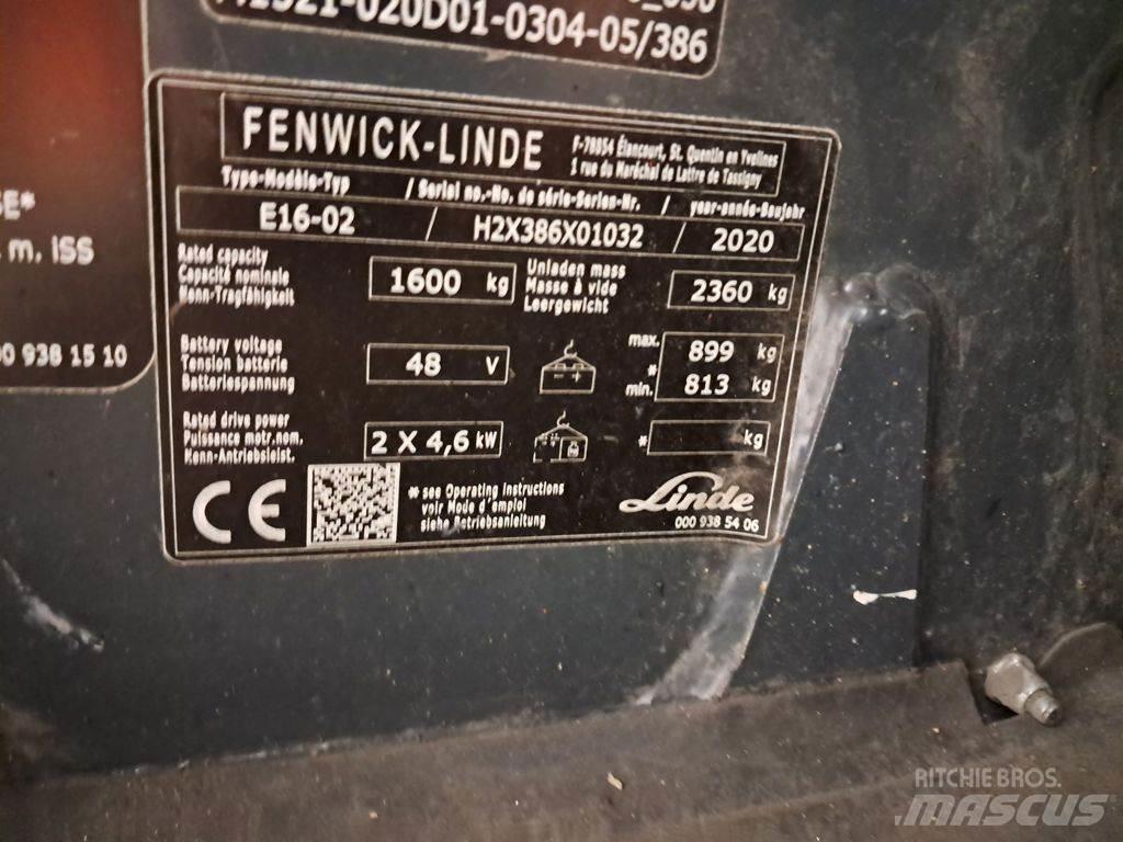 Linde E16-02 Electric Forklifts