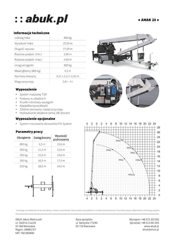 Klaas Amak 28 Mobile and all terrain cranes
