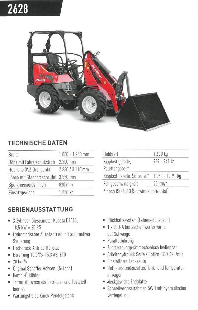 Schäffer 2628 Mini Loader