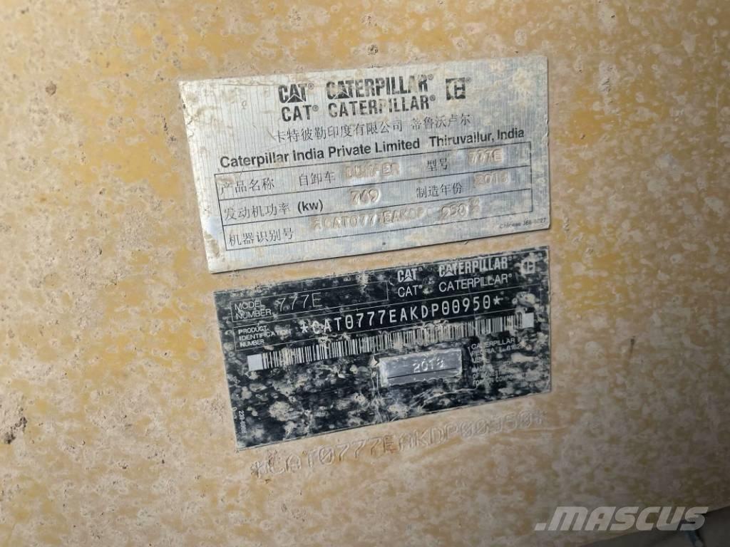 CAT 777e Dump trailers