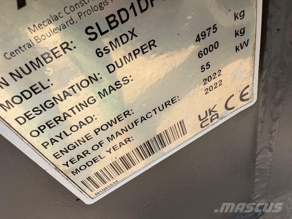 Mecalac 6 SMDX Site Dumpers
