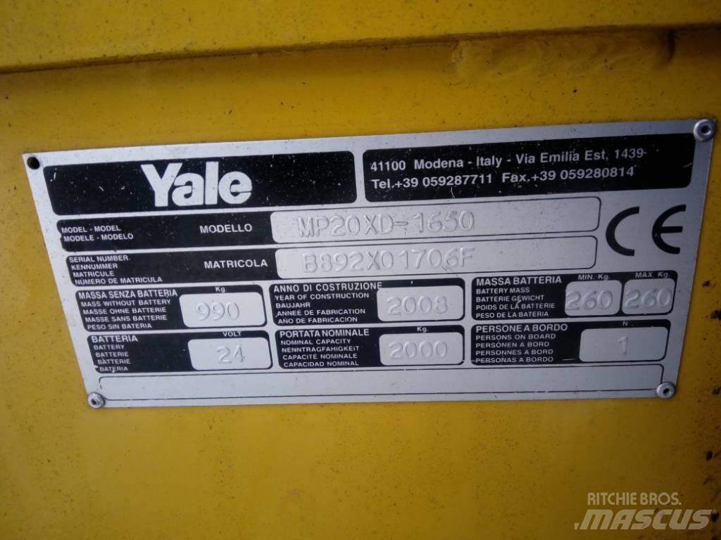 Yale MP 20 XD Low lifter with platform