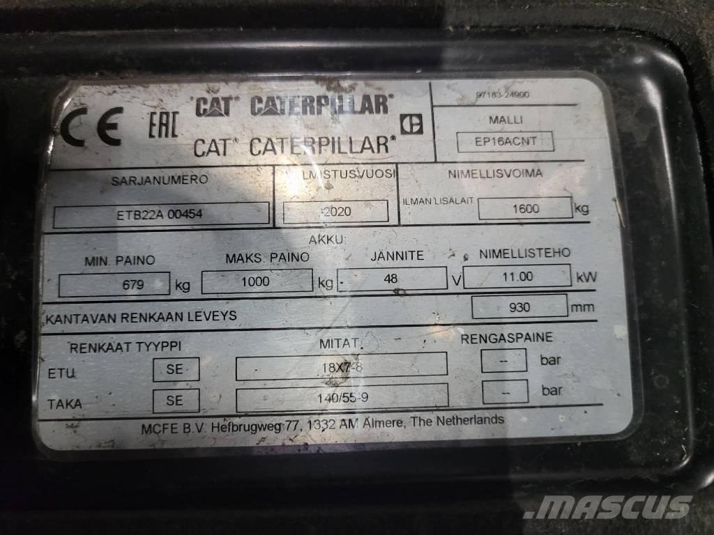 CAT EP16ACNT Electric Forklifts