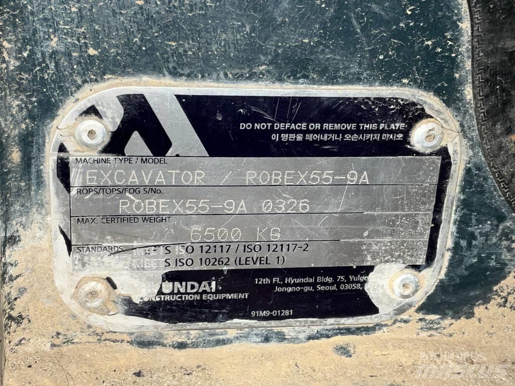 Hyundai Robex 55-9 A Forestry Cabin