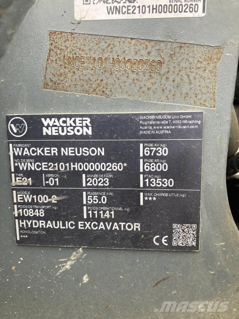 Wacker Neuson EW 100 Wheeled Excavators