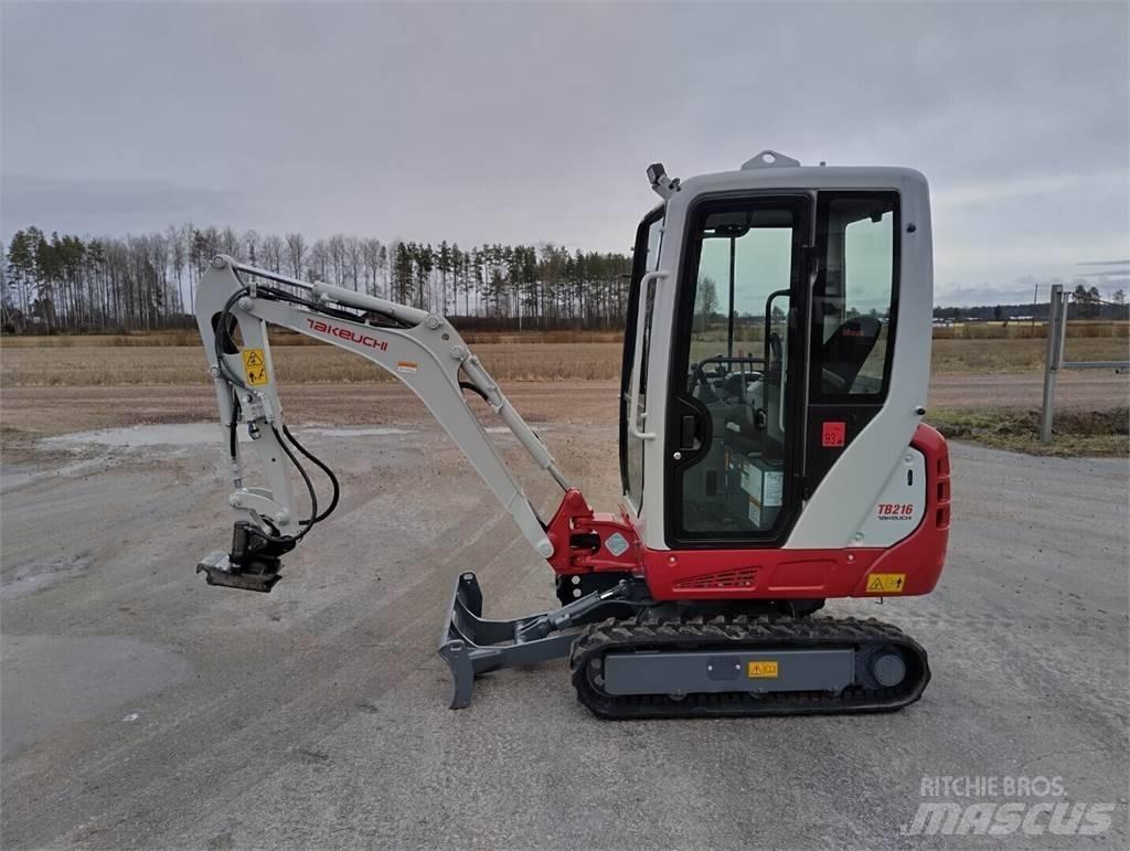 Takeuchi TB 216 Mini Excavators <7t (Mini Diggers)