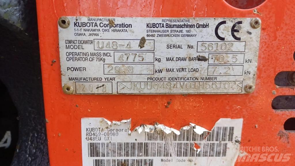 Kubota U 48-4 Mini Excavators <7t (Mini Diggers)