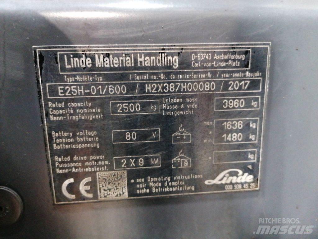 Linde E25H-01/600 Electric Forklifts