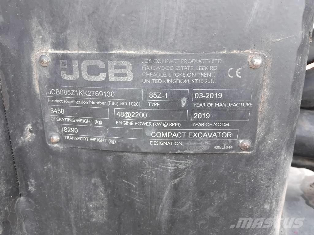 JCB 85 Z Mini Excavators <7t (Mini Diggers)