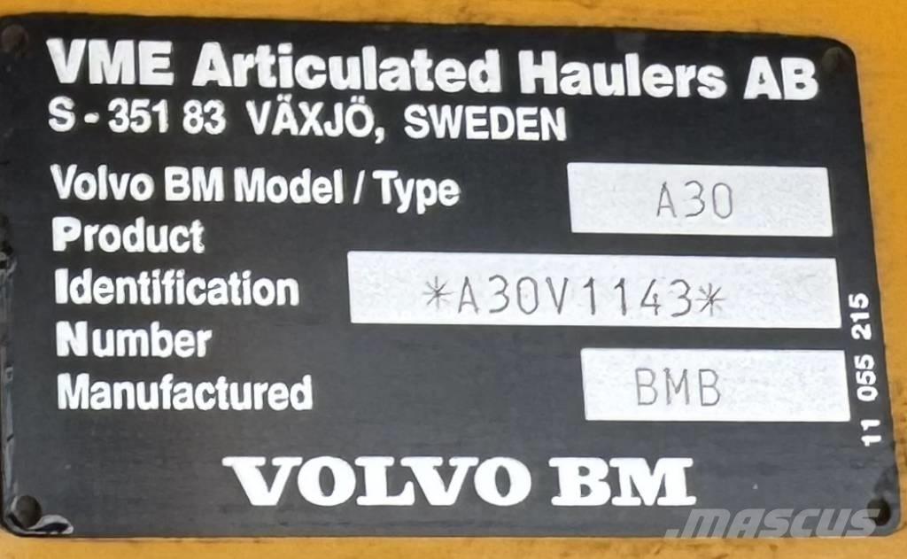 Volvo A 30 Articulated Dump Trucks (ADTs)