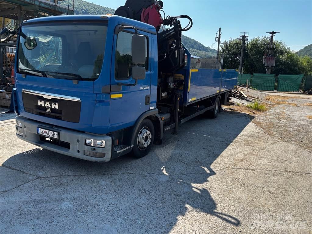 MAN TGL 12.180 + HR Flatbed Trucks