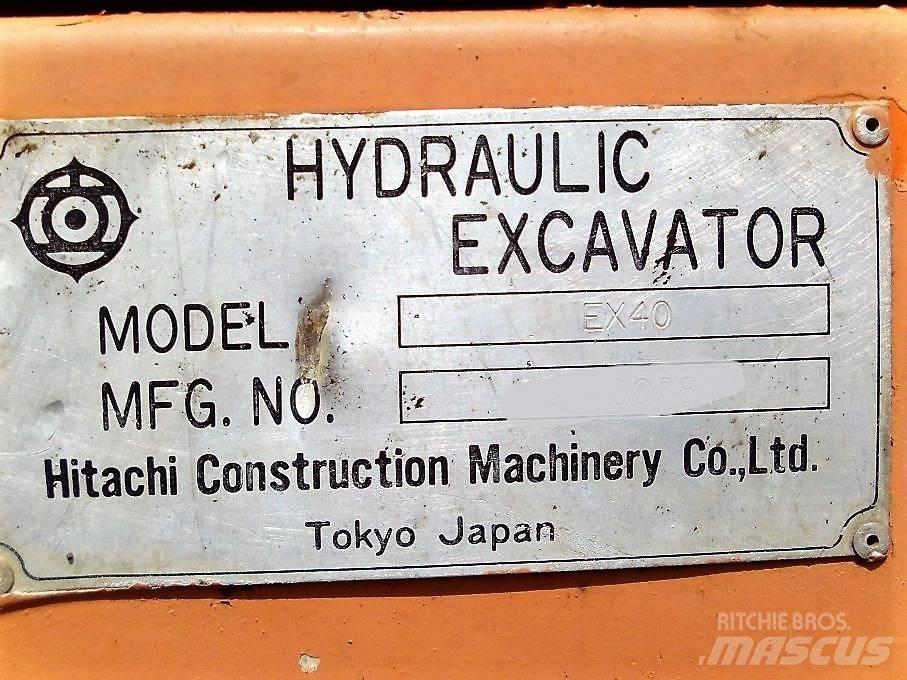 Hitachi EX 40 Mini Excavators <7t (Mini Diggers)