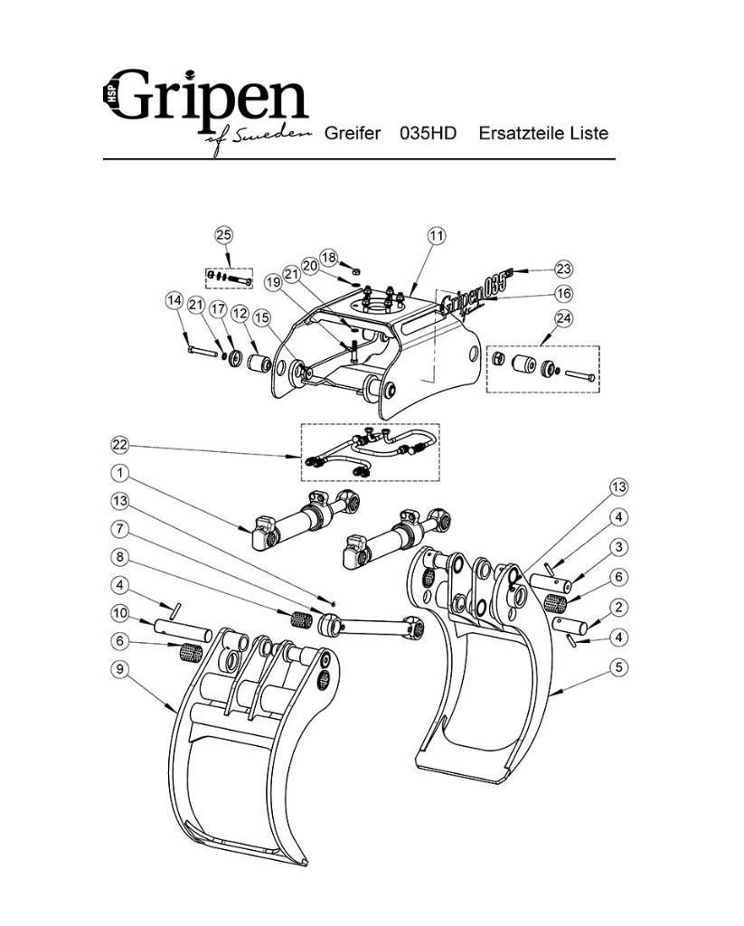 HSP Gripen 040 HD Grapples/Grapple Trucks