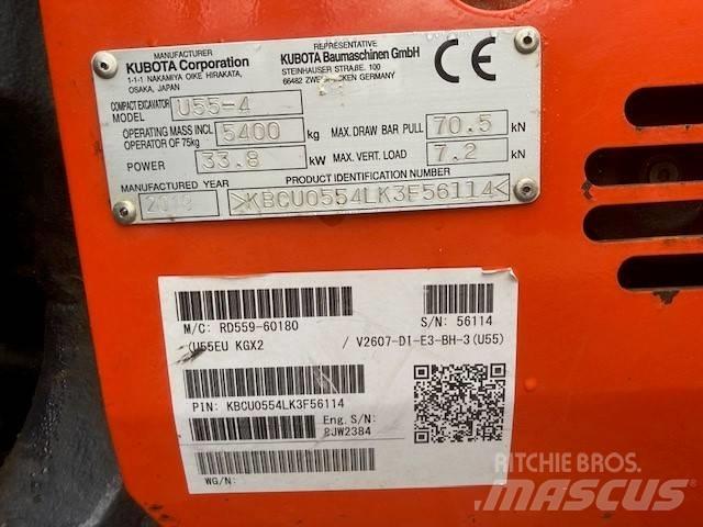 Kubota U 55-4 Mini Excavators <7t (Mini Diggers)