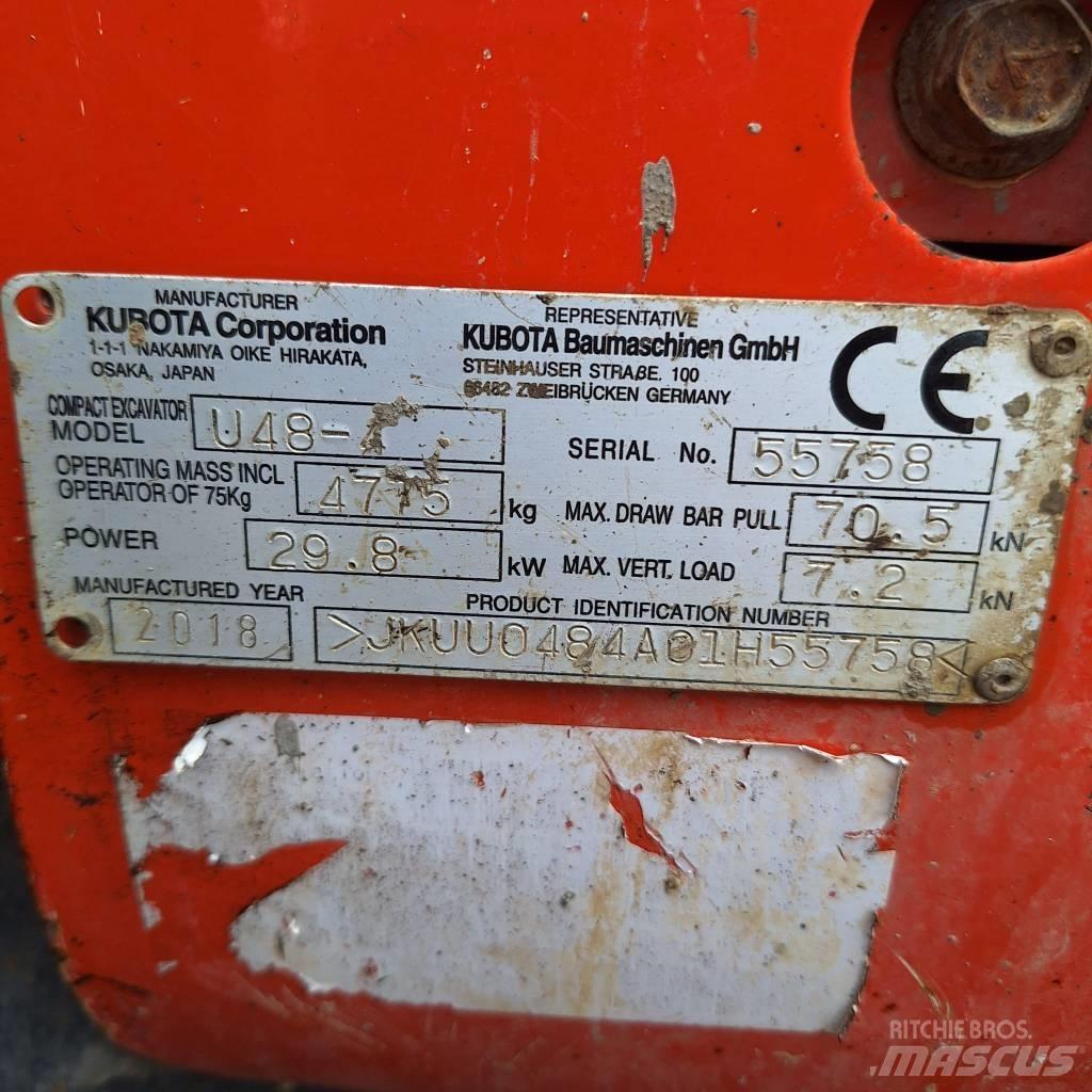 Kubota U 48-4 Mini Excavators <7t (Mini Diggers)