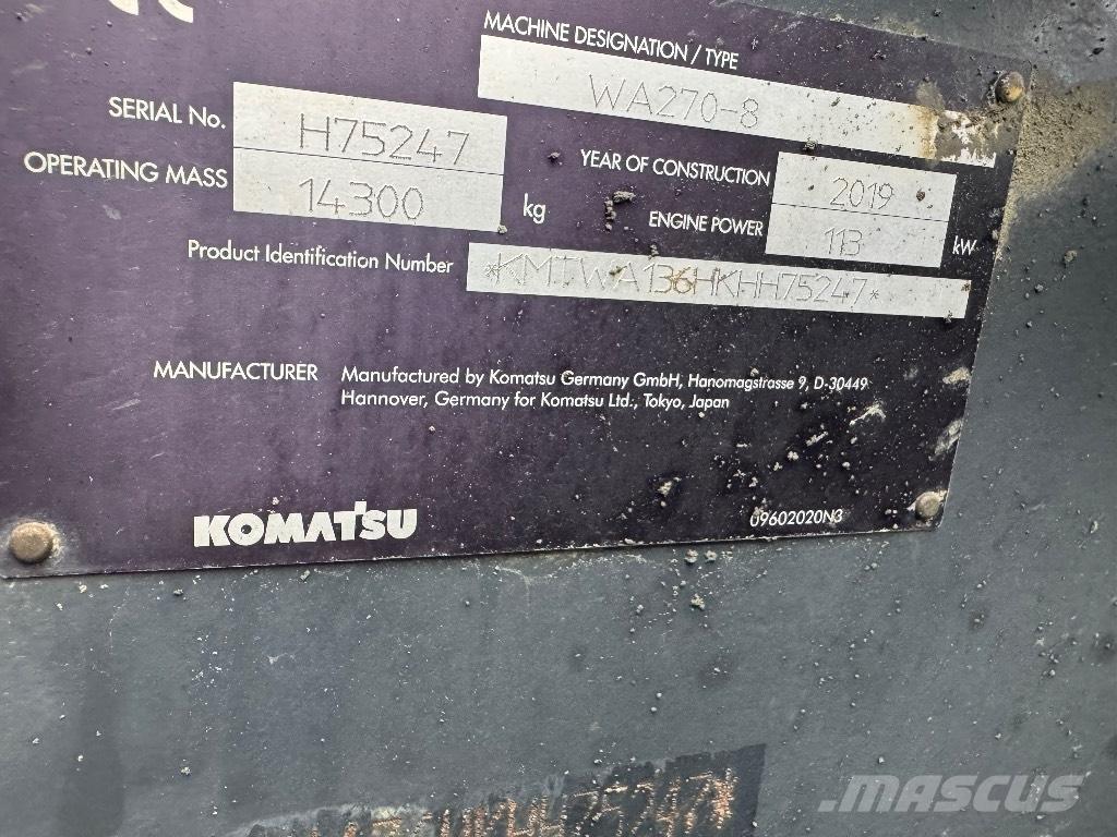 Komats Wa270 Wheel Loaders