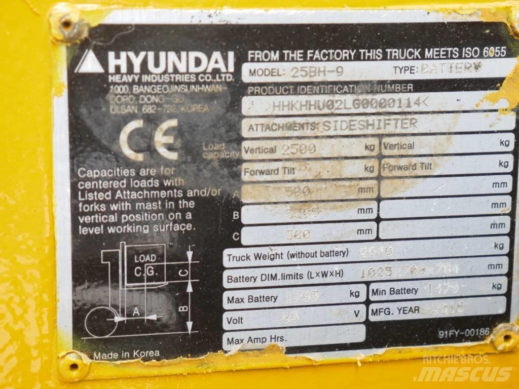 Hyundai 25 BH-9 Electric Forklifts