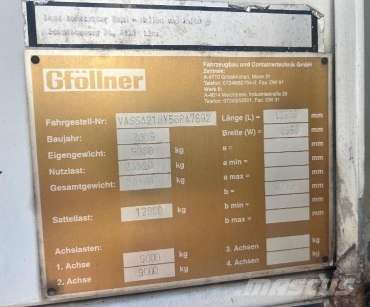 Gföllner SPL2 Flatbed Trailers