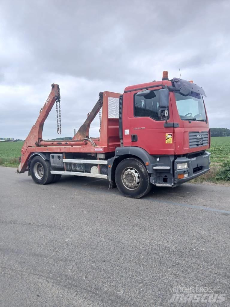 MAN TGM 18.280 Skip loader trucks