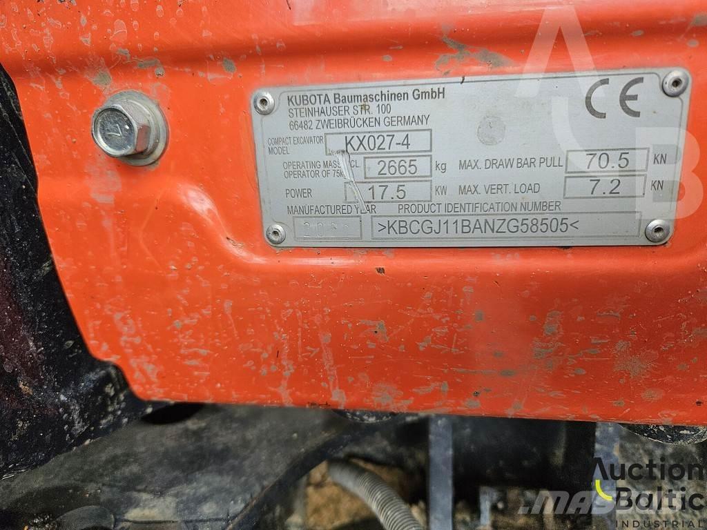 Kubota KX 027-4 Mini Excavators <7t (Mini Diggers)