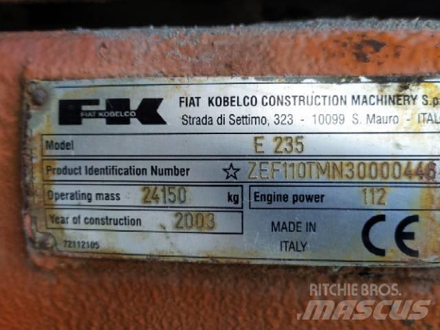 Fiat-Kobelco E 235 Crawler Excavators