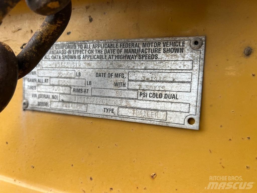  Wisconsin 20TADPH Flatbed Trailers
