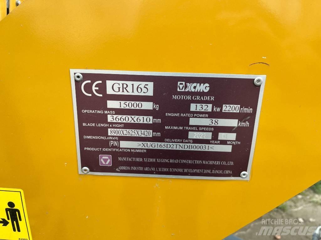 XCMG GR 165 Motor Graders