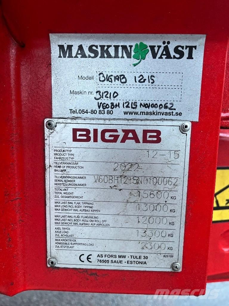 Bigab 12-15 Utility Trailers