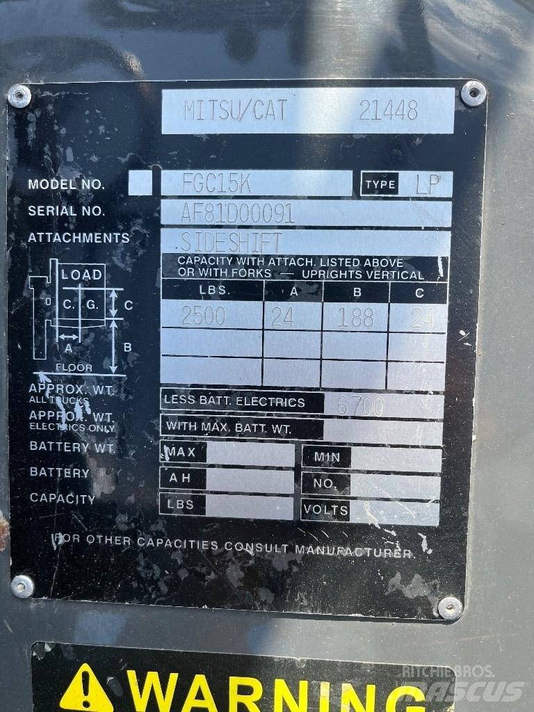 CAT FGC 15K Misc Forklifts