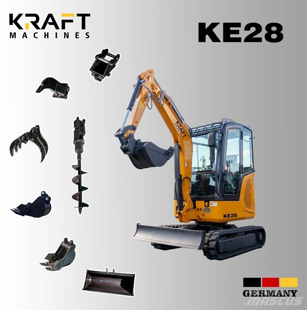 Kraft KE28 Mini Excavators <7t (Mini Diggers)