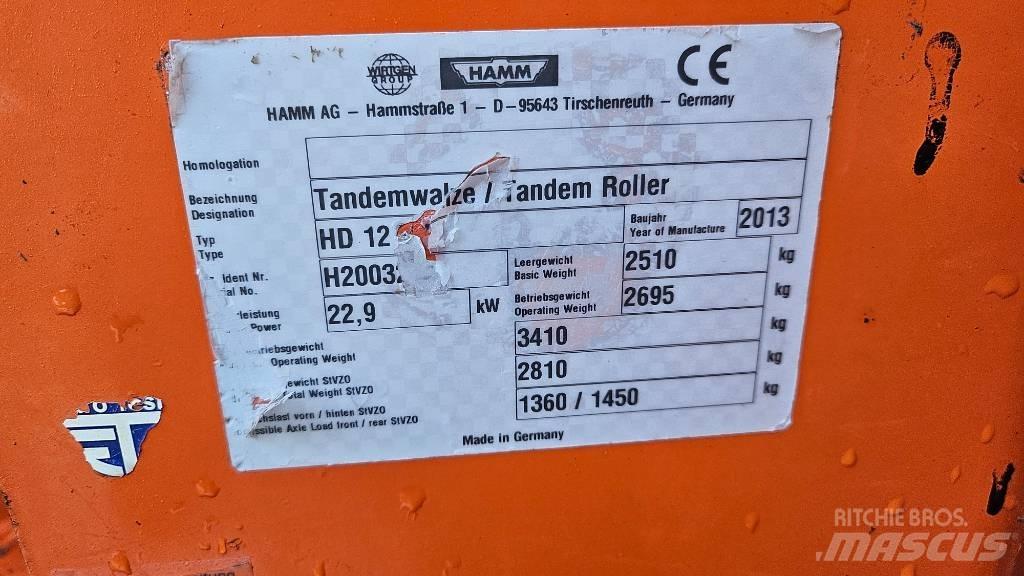 Hamm HD 12 VV Twin drum rollers
