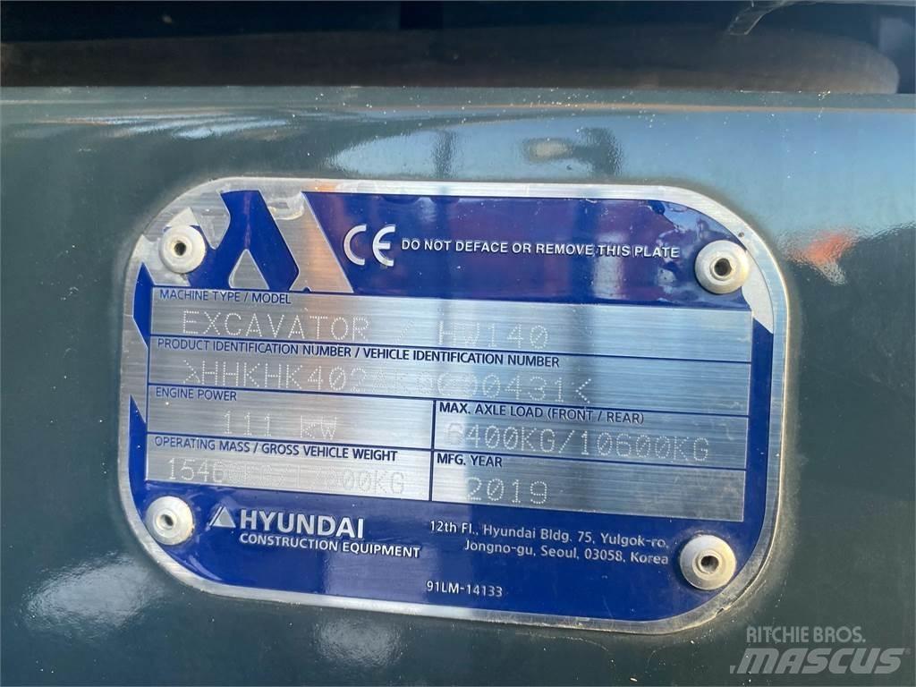Hyundai HW140 Wheeled Excavators
