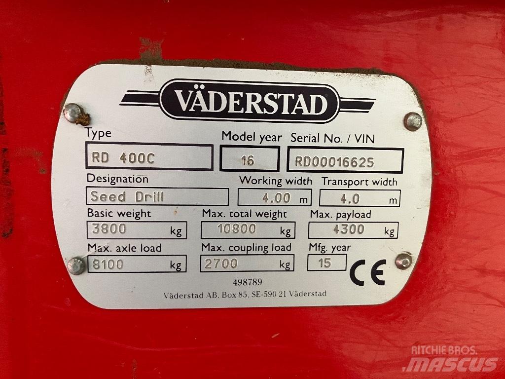 Väderstad Rapid400C Farm Drills