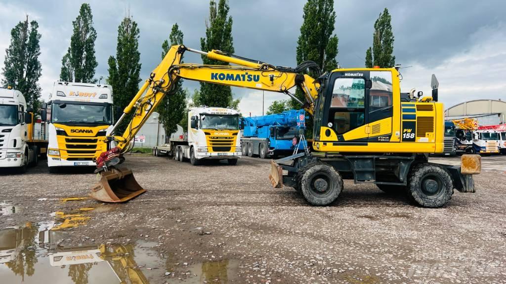 Komatsu PW 158 Wheeled Excavators