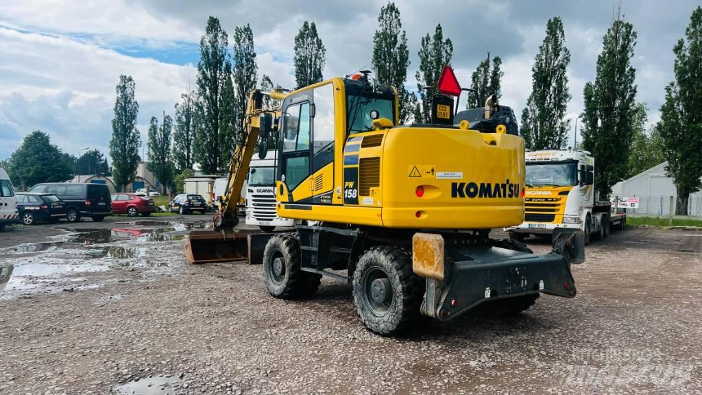 Komatsu PW 158 Wheeled Excavators
