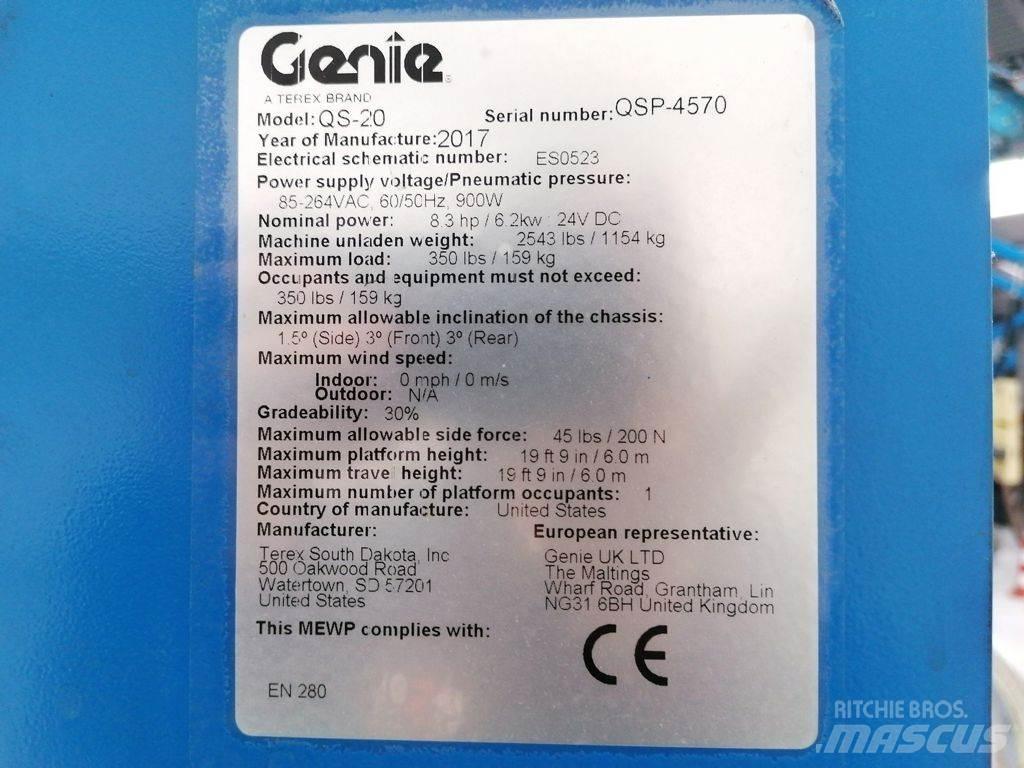 Genie QS-20 Telescopic boom lifts