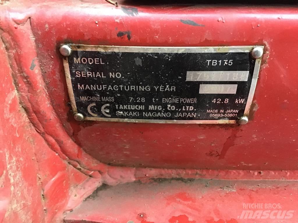Takeuchi TB 175 Mini excavators  7t - 12t