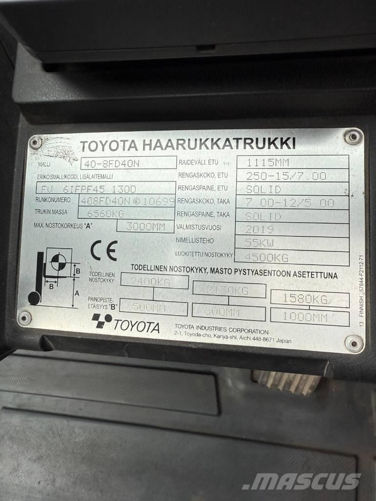 Toyota 40-8 FD 40 N Diesel Forklifts