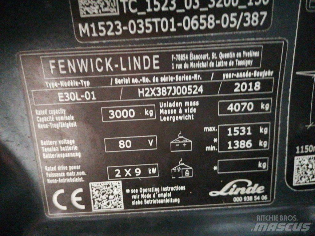 Linde E30L-01 Electric Forklifts