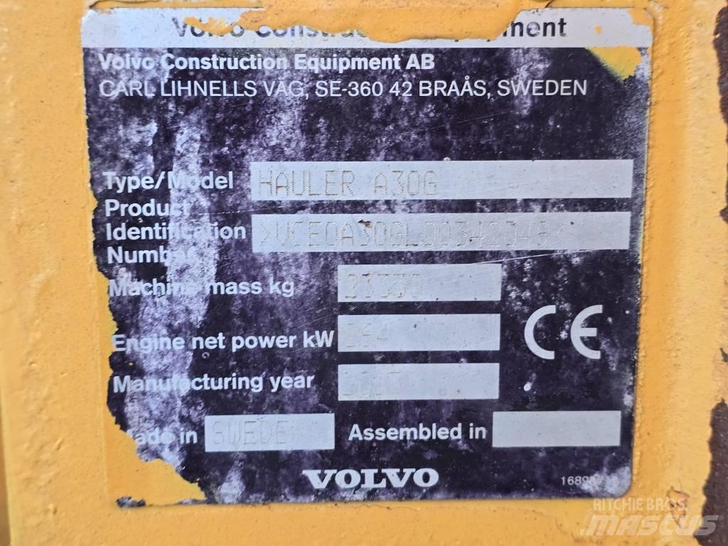 Volvo A30G Articulated Dump Trucks (ADTs)
