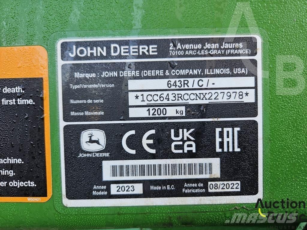John Deere 643 R Front Loaders