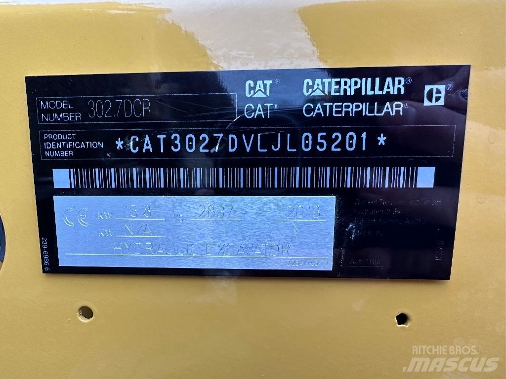 CAT 302.7 D CR Mini Excavators <7t (Mini Diggers)