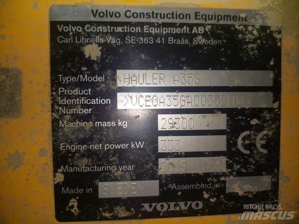 Volvo A 35 G Articulated Dump Trucks (ADTs)